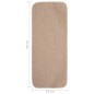 vidaXL Alfombrillas de escalera 15 uds beige rectangular 60x25 cm vidaXL Alfombrillas de escalera 15 uds beige rectangular 60x25 cm