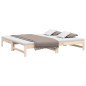 vidaXL Sofá cama extraíble madera maciza de pino 2x(90x200) cm vidaXL Sofá cama extraíble madera maciza de pino 2x(90x200) cm