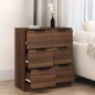 vidaXL Aparadores 2 uds madera contrachapada marrón roble 30x30x70 cm vidaXL Aparadores 2 uds madera contrachapada marrón roble 30x30x70 cm