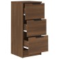 vidaXL Aparadores 2 uds madera contrachapada marrón roble 30x30x70 cm vidaXL Aparadores 2 uds madera contrachapada marrón roble 30x30x70 cm