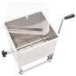 vidaXL Mezcladora de carne con caja engranajes acero inox. plateado vidaXL Mezcladora de carne con caja engranajes acero inox. plateado