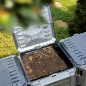 vidaXL Compostador de jardín negro 800 L vidaXL Compostador de jardín negro 800 L