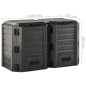 vidaXL Compostador de jardín negro 800 L vidaXL Compostador de jardín negro 800 L