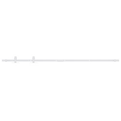 vidaXL Kit mini puerta corredera armario acero carbono blanco 152 cm