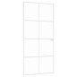 vidaXL Puerta de interior vidrio templado y aluminio blanco 93x201,5cm vidaXL Puerta de interior vidrio templado y aluminio blanco 93x201,5cm