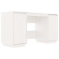 vidaXL Escritorio madera maciza de pino blanco 140x50x75 cm vidaXL Escritorio madera maciza de pino blanco 140x50x75 cm