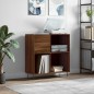 vidaXL Mueble discos madera contrachapada roble marrón 84,5x38x89 cm vidaXL Mueble discos madera contrachapada roble marrón 84,5x38x89 cm