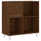 vidaXL Mueble discos madera contrachapada roble marrón 84,5x38x89 cm vidaXL Mueble discos madera contrachapada roble marrón 84,5x38x89 cm
