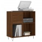 vidaXL Mueble discos madera contrachapada roble marrón 84,5x38x89 cm vidaXL Mueble discos madera contrachapada roble marrón 84,5x38x89 cm