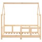 vidaXL Estructura de cama para niños madera maciza de pino 70x140 cm vidaXL Estructura de cama para niños madera maciza de pino 70x140 cm