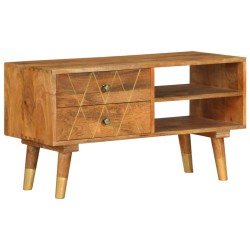 vidaXL Mueble para TV de madera maciza de mango 85x35x47 cm