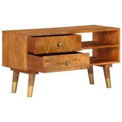 vidaXL Mueble para TV de madera maciza de mango 85x35x47 cm