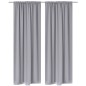 2 cortinas grises oscuras con jaretas, blackout 135 x 245 cm 2 cortinas grises oscuras con jaretas, blackout 135 x 245 cm