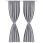2 cortinas grises oscuras con jaretas, blackout 135 x 245 cm 2 cortinas grises oscuras con jaretas, blackout 135 x 245 cm
