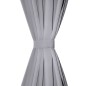 2 cortinas grises oscuras con jaretas, blackout 135 x 245 cm 2 cortinas grises oscuras con jaretas, blackout 135 x 245 cm