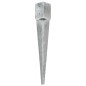 vidaXL Picas de tierra 2 uds acero galvanizado plateado 10x10x76 cm vidaXL Picas de tierra 2 uds acero galvanizado plateado 10x10x76 cm