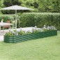 vidaXL Jardinera arriate acero recubrimiento polvo verde 368x80x36 cm vidaXL Jardinera arriate acero recubrimiento polvo verde 368x80x36 cm