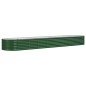 vidaXL Jardinera arriate acero recubrimiento polvo verde 368x80x36 cm vidaXL Jardinera arriate acero recubrimiento polvo verde 368x80x36 cm