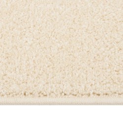 vidaXL Alfombra de pelo corto crema 120x170 cm