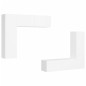 vidaXL Set de muebles de salón TV 4 piezas madera de ingeniería blanco vidaXL Set de muebles de salón TV 4 piezas madera de ingeniería blanco