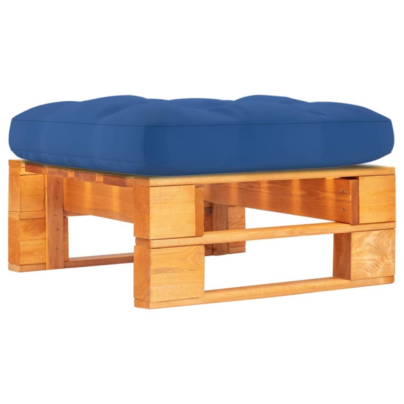 vidaXL Otomana de jardín de palets madera pino impregnada marrón miel vidaXL Otomana de jardín de palets madera pino impregnada marrón miel