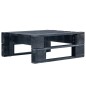vidaXL Muebles de palés 6 pzas y cojines madera pino impregnada negro