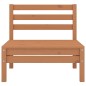vidaXL Juego muebles de jardín 6 pzas madera maciza pino marrón miel vidaXL Juego muebles de jardín 6 pzas madera maciza pino marrón miel