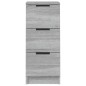 vidaXL Aparadores 2 uds madera contrachapada gris Sonoma 30x30x70 cm vidaXL Aparadores 2 uds madera contrachapada gris Sonoma 30x30x70 cm