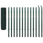 vidaXL Set de Euro Valla acero verde 25x1,7 m 