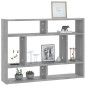 vidaXL Estantería de pared madera de ingeniería gris sonoma 75x16x55cm vidaXL Estantería de pared madera de ingeniería gris sonoma 75x16x55cm