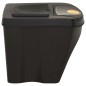 vidaXL Cubos de basura apilables 4 piezas gris antracita 100 L vidaXL Cubos de basura apilables 4 piezas gris antracita 100 L