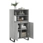 vidaXL Aparador alto de madera contrachapada gris Sonoma 60x36x110 cm vidaXL Aparador alto de madera contrachapada gris Sonoma 60x36x110 cm