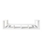 vidaXL Mueble para TV en forma de L blanco