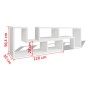 vidaXL Mueble para TV en forma de L blanco