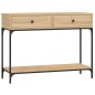 vidaXL Mesa consola madera de ingeniería roble Sonoma 100x34,5x75 cm vidaXL Mesa consola madera de ingeniería roble Sonoma 100x34,5x75 cm