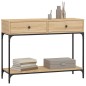 vidaXL Mesa consola madera de ingeniería roble Sonoma 100x34,5x75 cm vidaXL Mesa consola madera de ingeniería roble Sonoma 100x34,5x75 cm