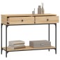 vidaXL Mesa consola madera de ingeniería roble Sonoma 100x34,5x75 cm vidaXL Mesa consola madera de ingeniería roble Sonoma 100x34,5x75 cm