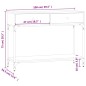 vidaXL Mesa consola madera de ingeniería roble Sonoma 100x34,5x75 cm vidaXL Mesa consola madera de ingeniería roble Sonoma 100x34,5x75 cm