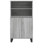 vidaXL Aparador alto de madera contrachapada gris Sonoma 60x36x110 cm vidaXL Aparador alto de madera contrachapada gris Sonoma 60x36x110 cm