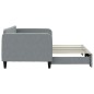 vidaXL Sofá cama nido tela gris claro 90x200 cm vidaXL Sofá cama nido tela gris claro 90x200 cm