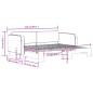 vidaXL Sofá cama nido tela gris claro 90x200 cm vidaXL Sofá cama nido tela gris claro 90x200 cm