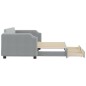vidaXL Sofá cama nido con cajones tela gris claro 90x200 cm vidaXL Sofá cama nido con cajones tela gris claro 90x200 cm