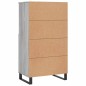 vidaXL Aparador alto de madera contrachapada gris Sonoma 60x36x110 cm vidaXL Aparador alto de madera contrachapada gris Sonoma 60x36x110 cm