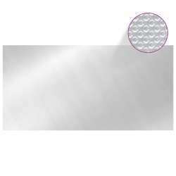 vidaXL Cubierta de piscina PE plateado 549x274 cm