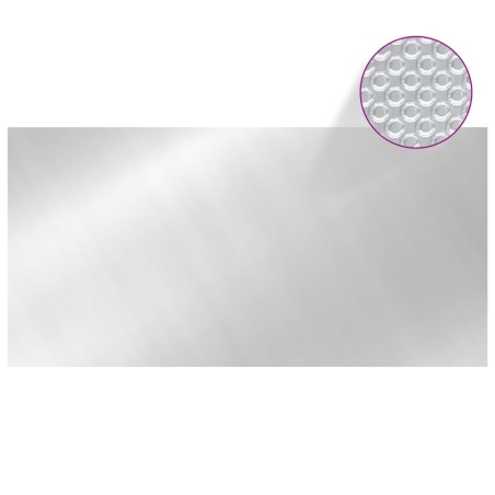 vidaXL Cubierta de piscina PE plateado 549x274 cm