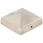 vidaXL Tapas piramidales postes valla 6 uds acero inoxidable 81x81 mm vidaXL Tapas piramidales postes valla 6 uds acero inoxidable 81x81 mm