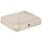 vidaXL Tapas piramidales postes valla 6 uds acero inoxidable 81x81 mm vidaXL Tapas piramidales postes valla 6 uds acero inoxidable 81x81 mm