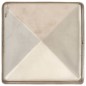 vidaXL Tapas piramidales postes valla 6 uds acero inoxidable 81x81 mm vidaXL Tapas piramidales postes valla 6 uds acero inoxidable 81x81 mm