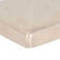 vidaXL Tapas piramidales postes valla 6 uds acero inoxidable 81x81 mm vidaXL Tapas piramidales postes valla 6 uds acero inoxidable 81x81 mm