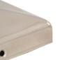 vidaXL Tapas piramidales postes valla 6 uds acero inoxidable 81x81 mm vidaXL Tapas piramidales postes valla 6 uds acero inoxidable 81x81 mm